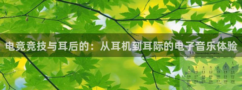 JJB电竞官：电竞竞技与耳后的：从耳机到耳际的电子音乐体验
